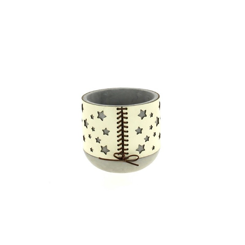 C.POT ETOILE AVEC LACAGE 013.5 H12CM les 4P