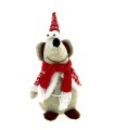 SOURIS NOEL DEBOUT H30CM à la pièce