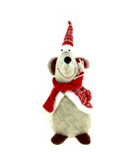SOURIS NOEL DEBOUT H40CM à la pièce