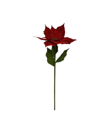 FLEUR POINSETTIA ROUGE 055 H135CM à la pièce