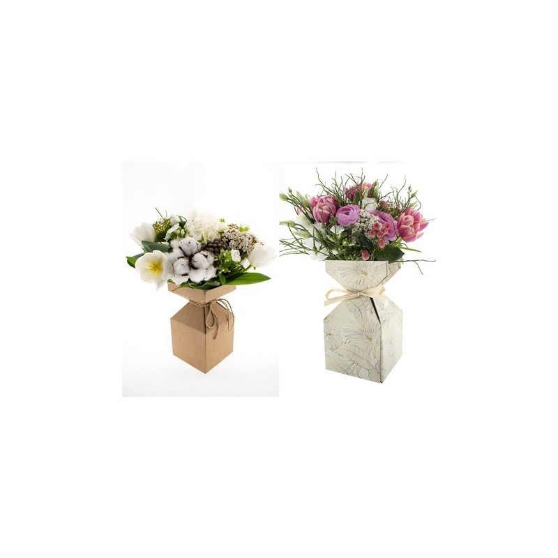 VASE CARTON IRIS H23CM les 20P