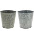 ZINC-POT NAT.DECO BLANCHI 013 H12.5CM les 6P