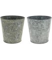ZINC-POT NAT.DECO BLANCHI 013 H12.5CM les 6P