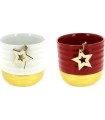 C.POT ETOILE FOND OR 013 H12CM les 6P