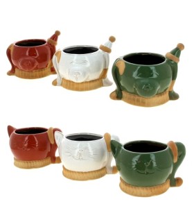 C.POT ANIMAL+BONNET NOEL 009CM les 3P