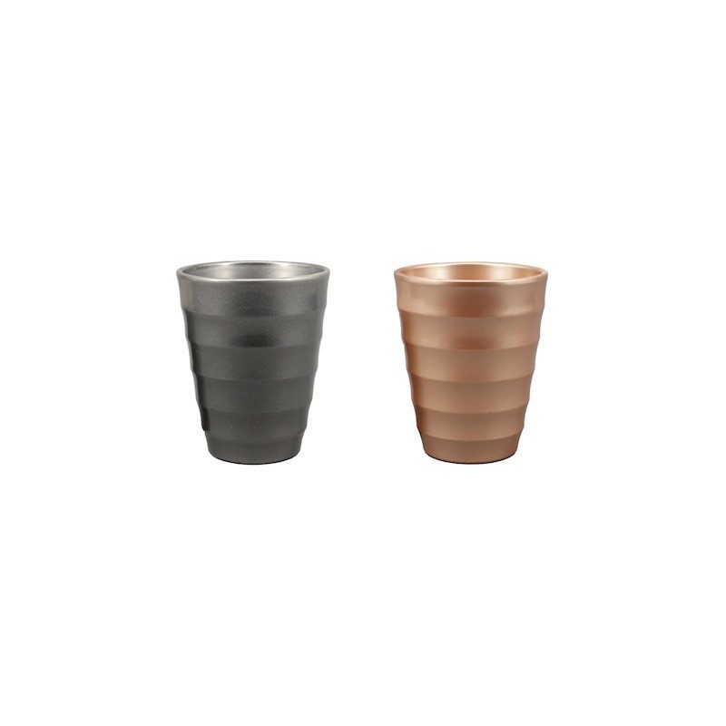 C.POT ORCHIDEE VAGUE METAL 014CM H17CM /6P