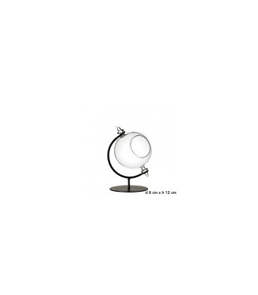VERRE BOULE avec SUP.FER 08 H12CM /1P