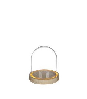 VERRE CLOCHE SUR SOCLE LED 012 H13.5/1P