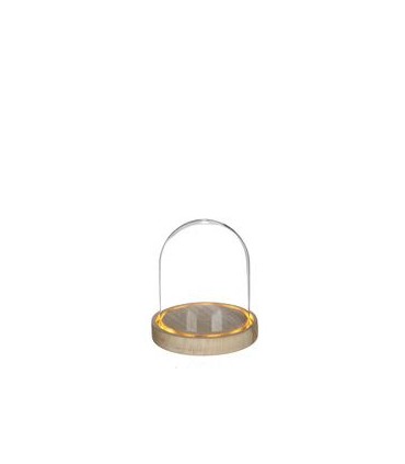 VERRE CLOCHE SUR SOCLE LED 012 H13.5/1P
