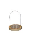 VERRE CLOCHE SUR SOCLE LED 014 H21.5CM la pièce