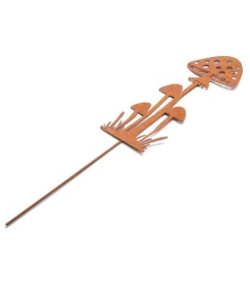 CHAMPIGNON ROUILLE SUR PIQUE H60CM les 3P