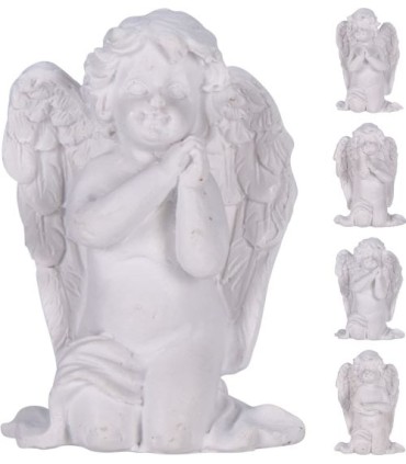 ANGE BLANC A GENOUX 7CM les 12P