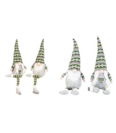GNOME VERT ASSIS H70CM Assorti.2P