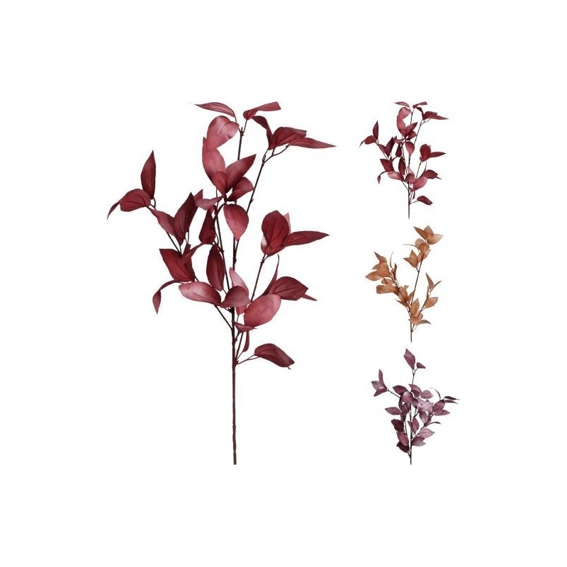 BRANCHE FEUILLES AUTOMNE 87CM les 3P