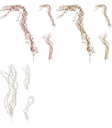 GUIRLANDE FEUILLES COULEUR 88CM les 6P