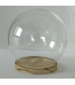 VERRE CLOCHE RONDE PLATEAU BOIS 013 H14CM /6P
