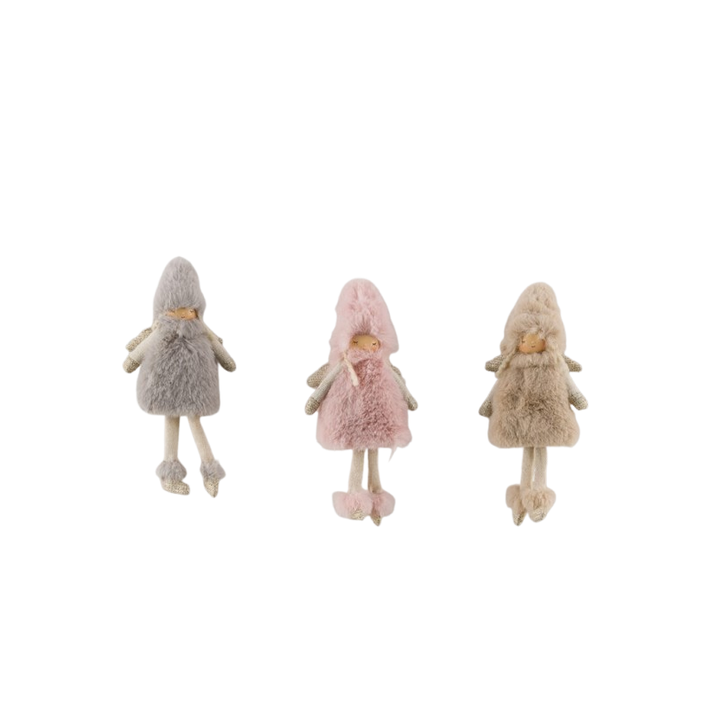 ANGE PELUCHE A SUSPENDRE H27CM les 3P