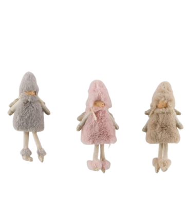 ANGE PELUCHE A SUSPENDRE H27CM les 3P