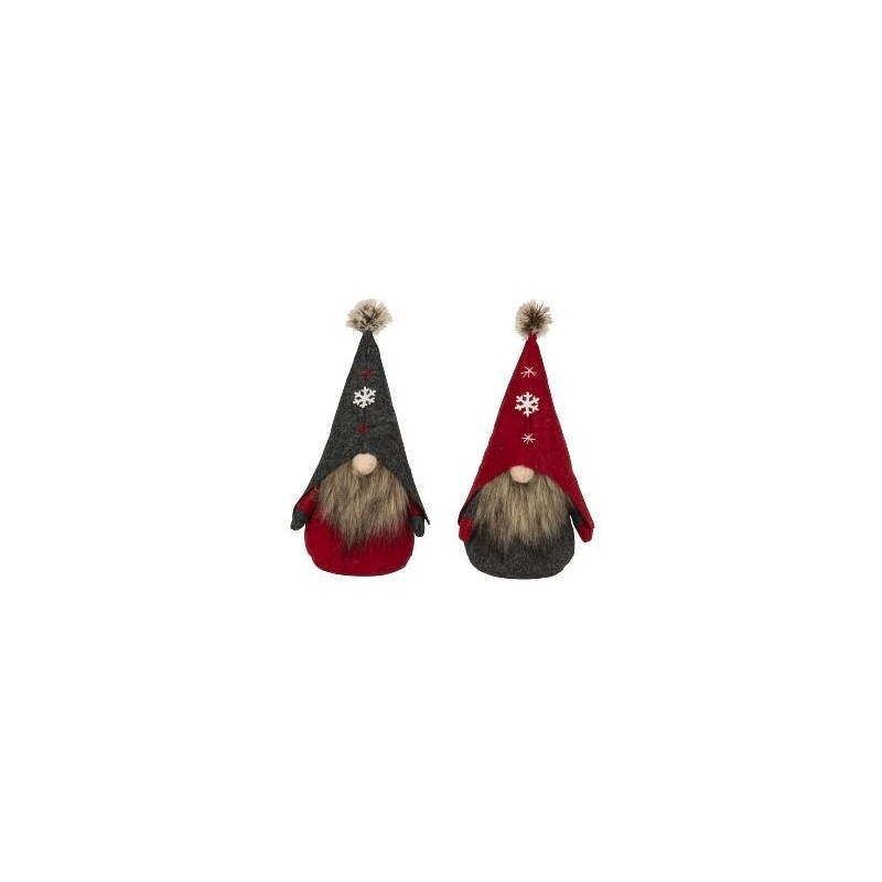 GNOME DE NOEL DEBOUT H28CM Assorti les 4P
