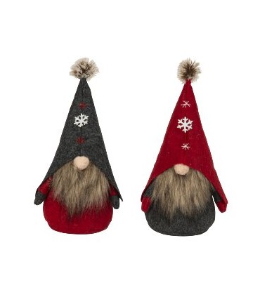 GNOME DE NOEL DEBOUT H28CM Assorti les 4P