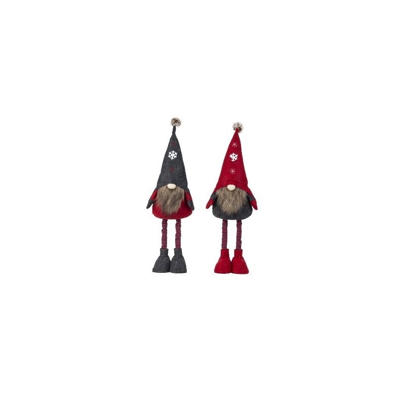 GNOME DE NOEL EXTENSIBLE H65CM Assorti.2P