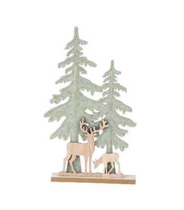 SAPIN FEUTRINE+RENNES BOIS H30CM les 4P