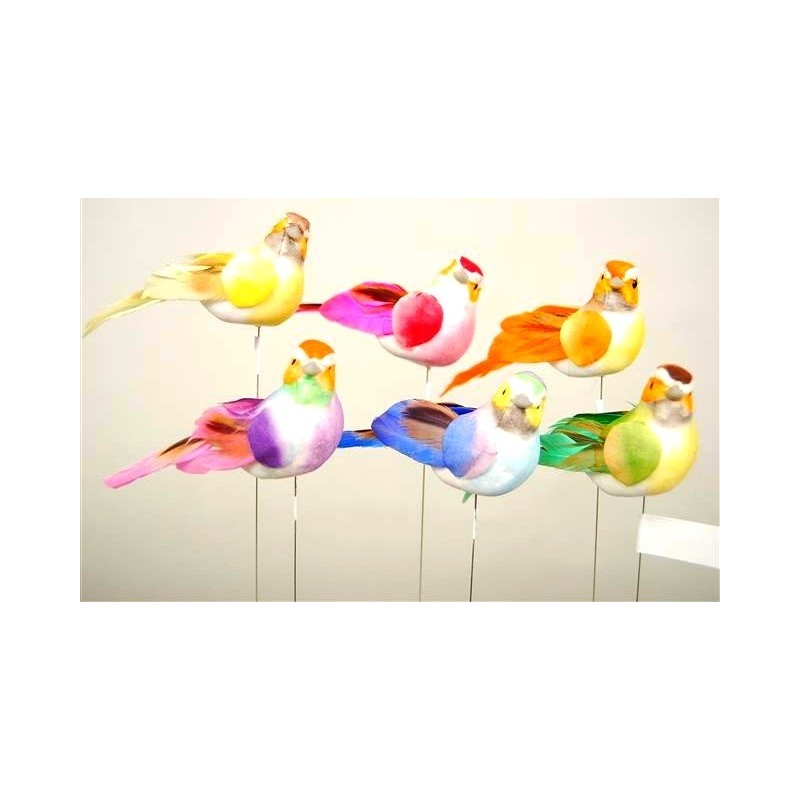 OISEAU Long.06CM aile+queue plume 12P