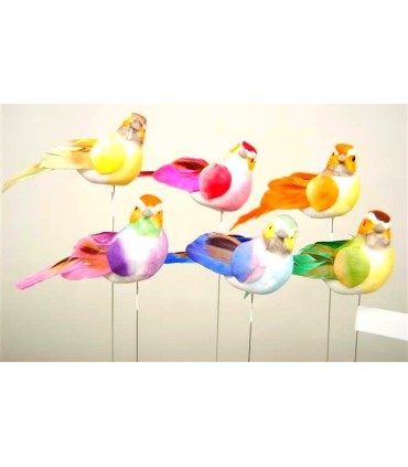 OISEAU Long.06CM aile+queue plume 12P