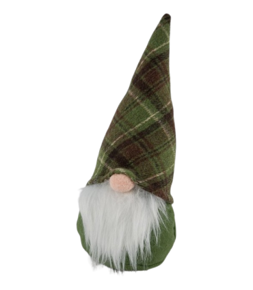 GNOME TISSU VERT H29CM les 6P