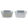 ZINC-JARDINIERE 26x14 H11.5CM les 8P