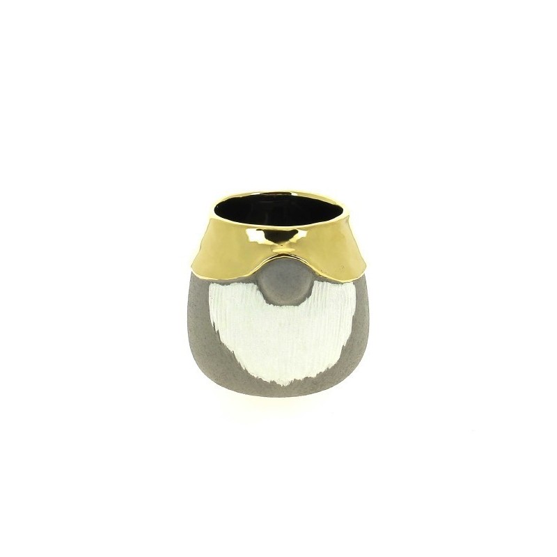 C.POT PERE NOEL OR BARBE  013.5 H12.5CM pièce