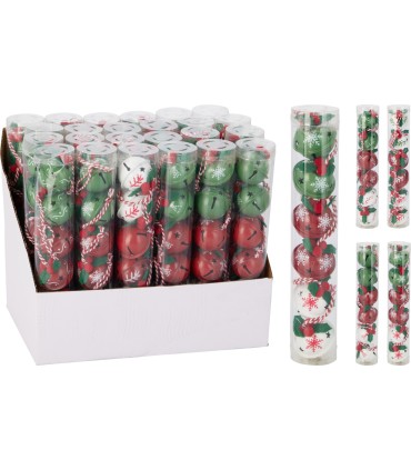 BOULE GRELOT DE NOEL 5CM les 12P