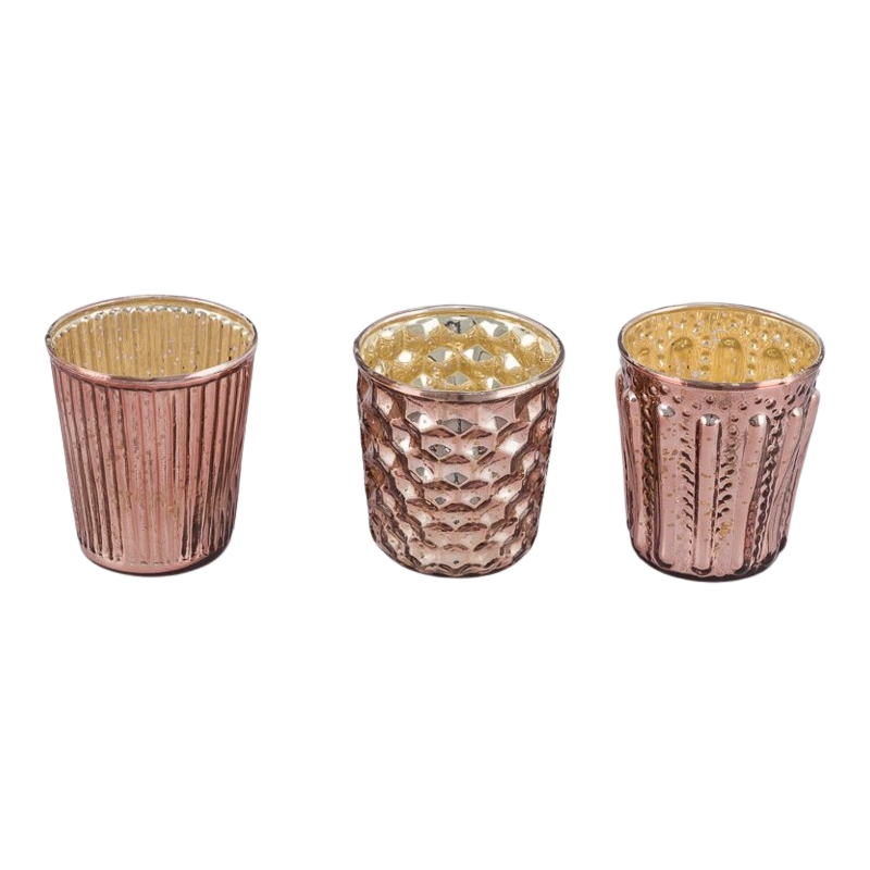 VERRE BOUGEOIR 3ASSORT 7x7 H8CM les 12P