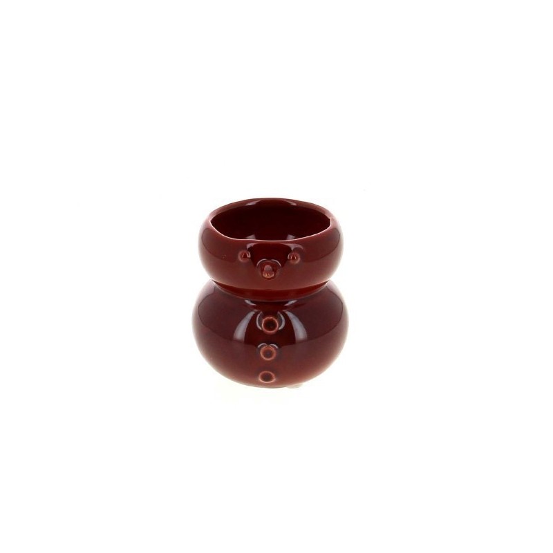 C.POT BONHOMME DE NEIGE 08.5 H8.5CM les 6P