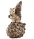 ECUREUIL SUR POMME DE PIN H18.5CM les 4P