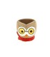 C.POT HIBOU AVEC LUNETTES 010.5 H9.5CM les 6P
