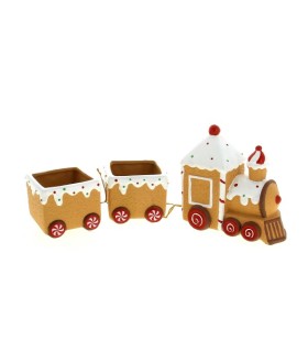 C.POT TRAIN PAIN D'EPICE LUMINEUX 30x8.2 H13CM pièce