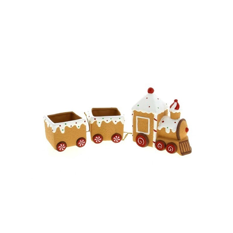 C.POT TRAIN PAIN D'EPICE LUMINEUX 30x8.2 H13CM pièce