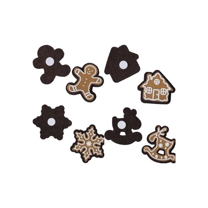 SUJET PAIN D'EPICE A COLLER /12P