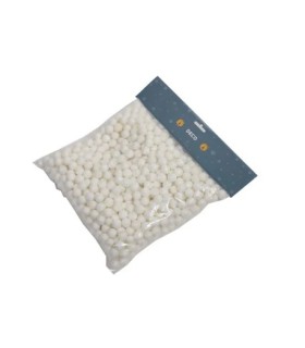 BOULE SCINTILLANTE BLANCHE 15mm sachet 140gr