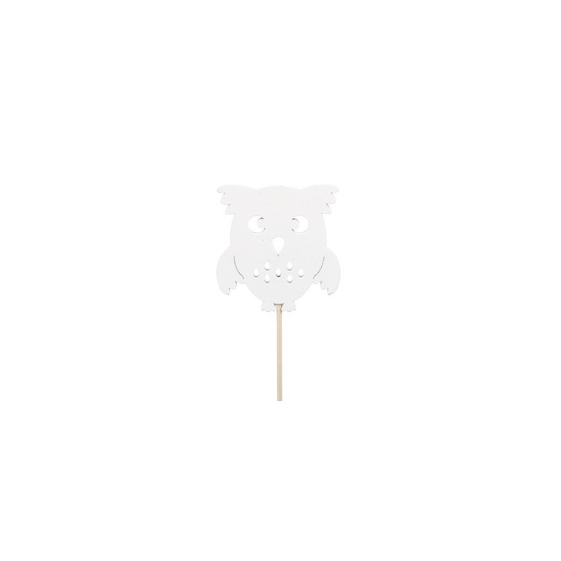 CHOUETTE BOIS BLANC 7CM les 5P