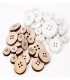 OASIS BOUTON EN BOIS naturel /30P