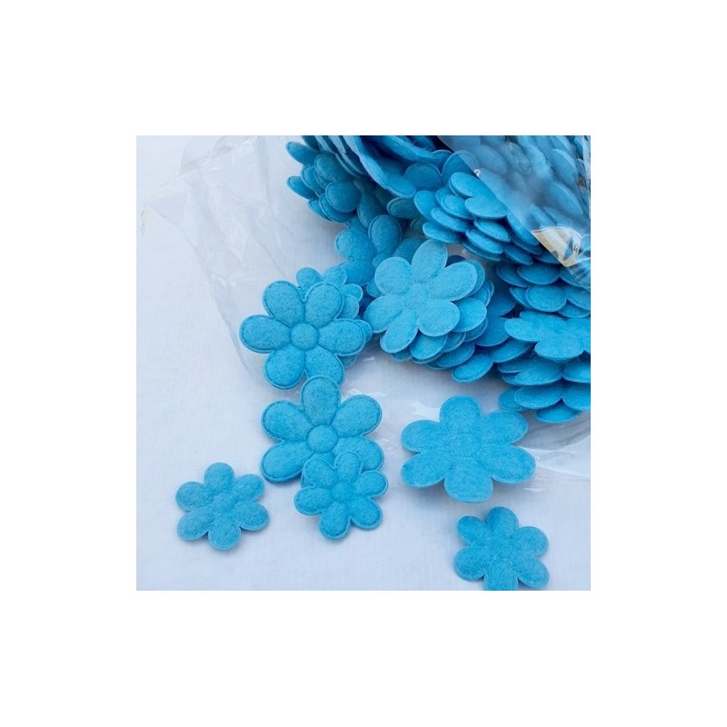 FLEURS ACRYLIQUE bleue ou rose  4.5 BOITE 300P