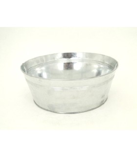 ZINC-BASSINE naturel 030 SANS ANSE à la pièce