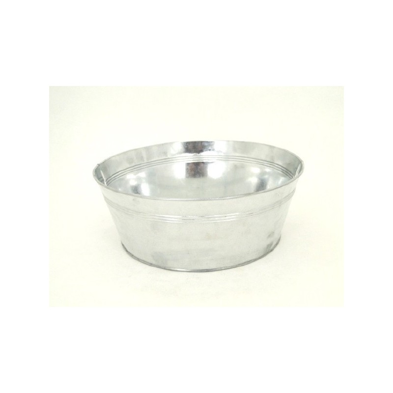 ZINC-BASSINE naturel 030 SANS ANSE à la pièce