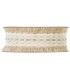 RUBAN JUTE + DENTELLE BLANCHE 25MMX9M