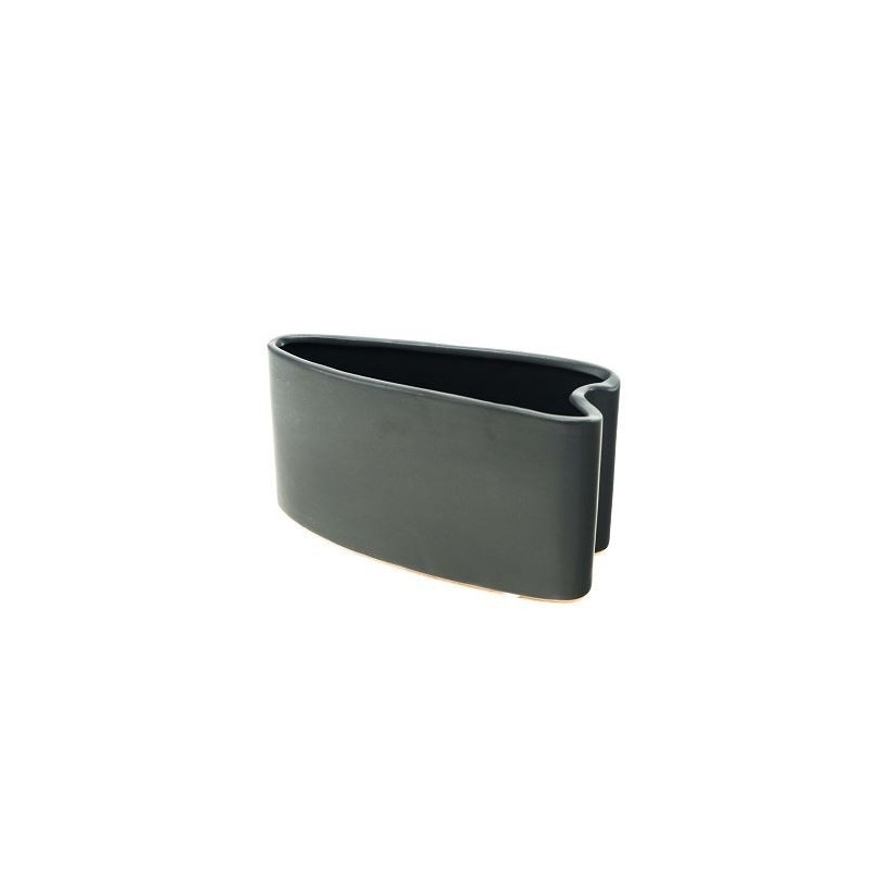 JARDINIERE LAKE GRIS 20X08 H10CM/2P