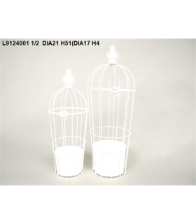 CAGE BLANCHE VIELLIE SET 2P