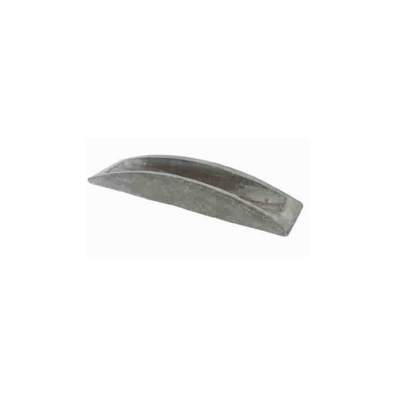 PLAT CIMENT GRIS CLAIR RECT.38X10 H4.5CM /1P