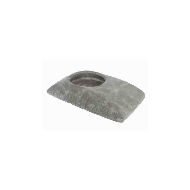 COUSSIN GRIS CLAIR + TROU à garnir 26X17CM /1P